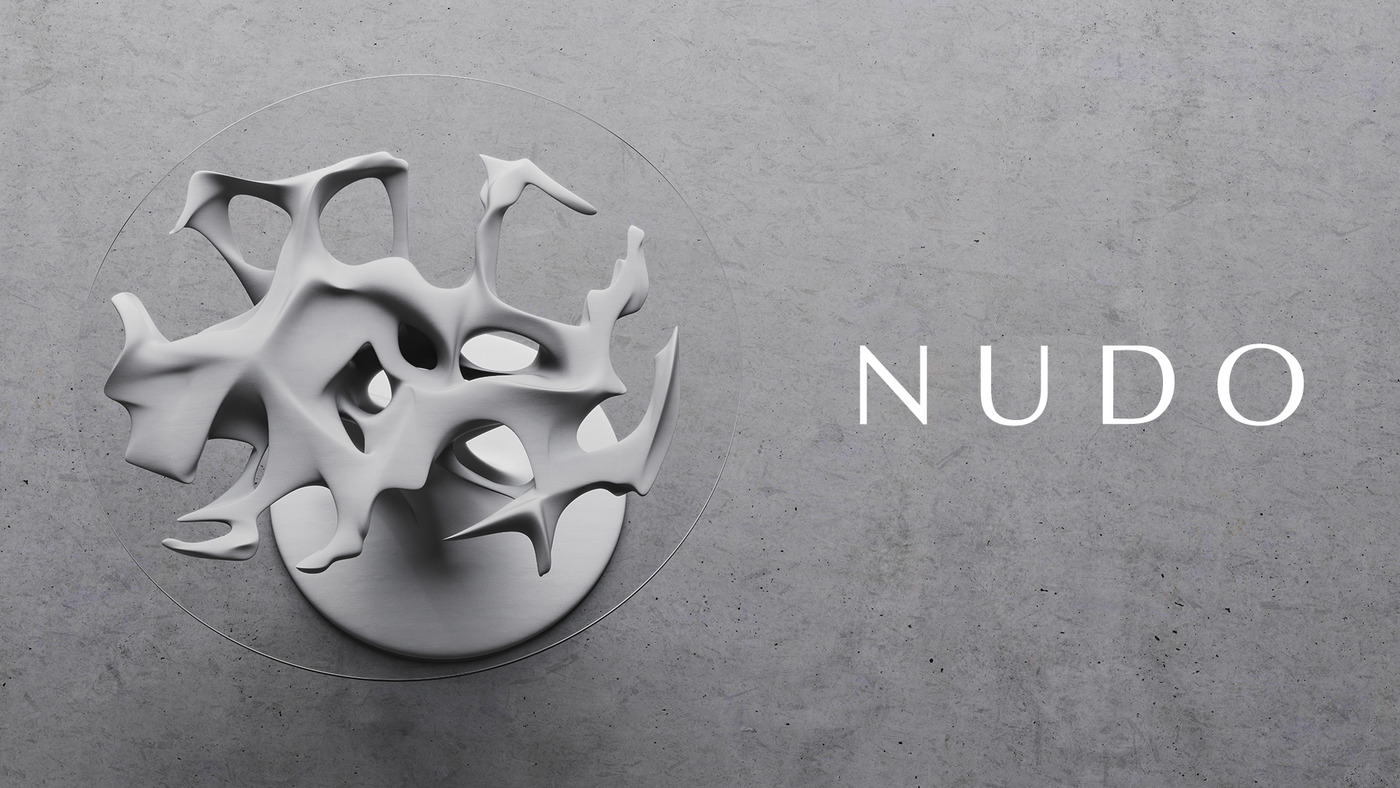 Nudo, Cast base with the glass top in place