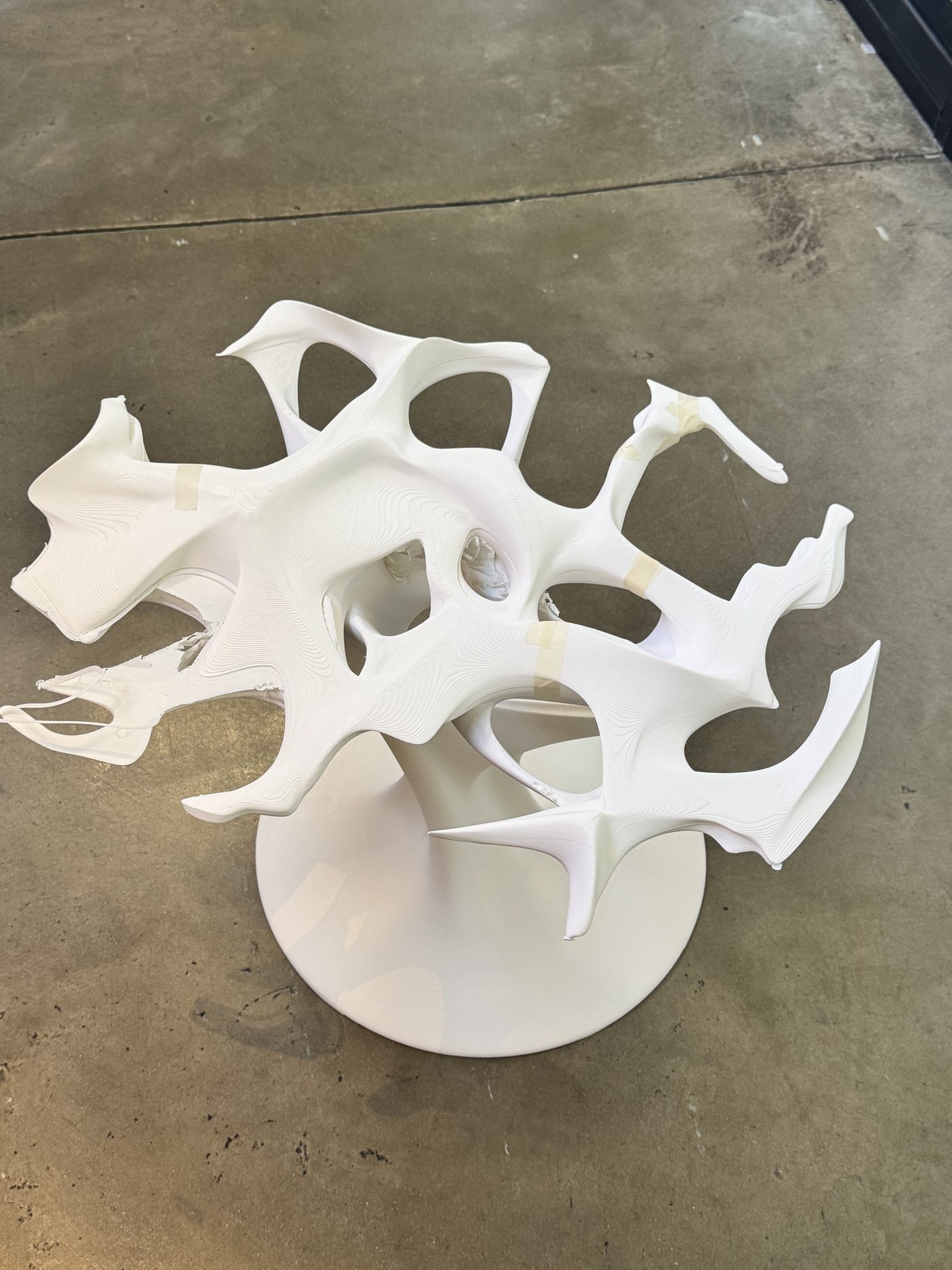 Nudo, Printed base, before finishing